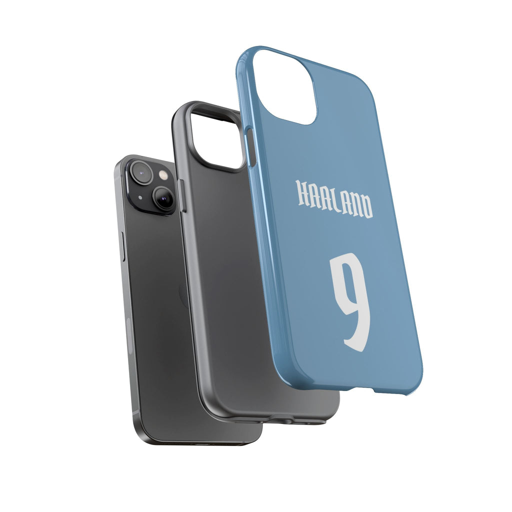 Erling Haaland PowerStrike – Rugged Dual-Layer Protection & Slim Profile | Compatible with iPhone 8 to 16 Pro Max & Samsung Galaxy S10 to S25 Ultra