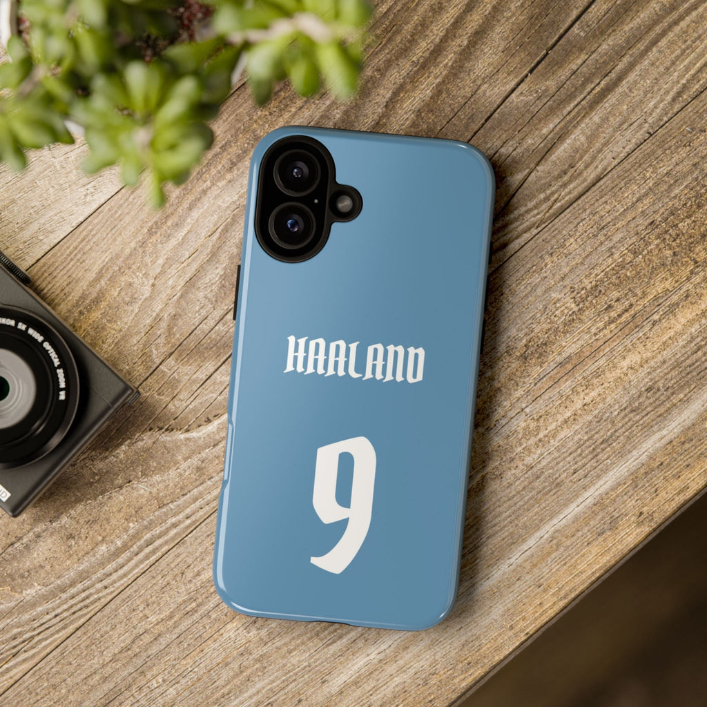 Erling Haaland PowerStrike – Rugged Dual-Layer Protection & Slim Profile | Compatible with iPhone 8 to 16 Pro Max & Samsung Galaxy S10 to S25 Ultra