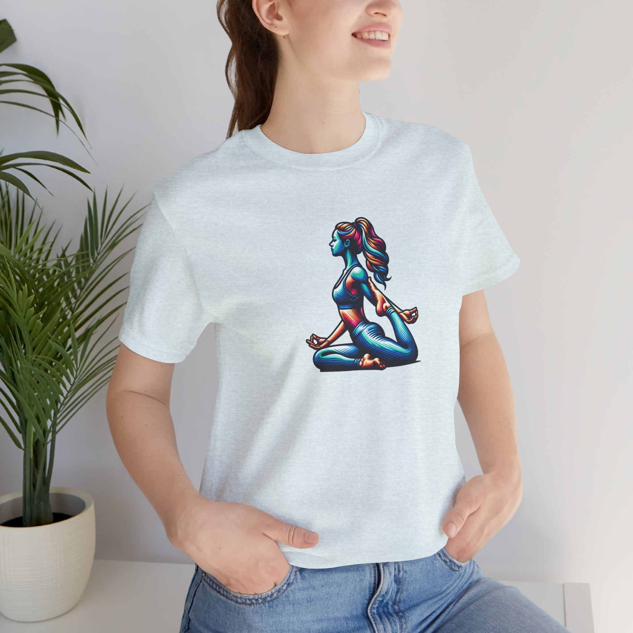 Yoga Unisex Jersey Short Sleeve Tee - Soft Cotton - DipaliZ