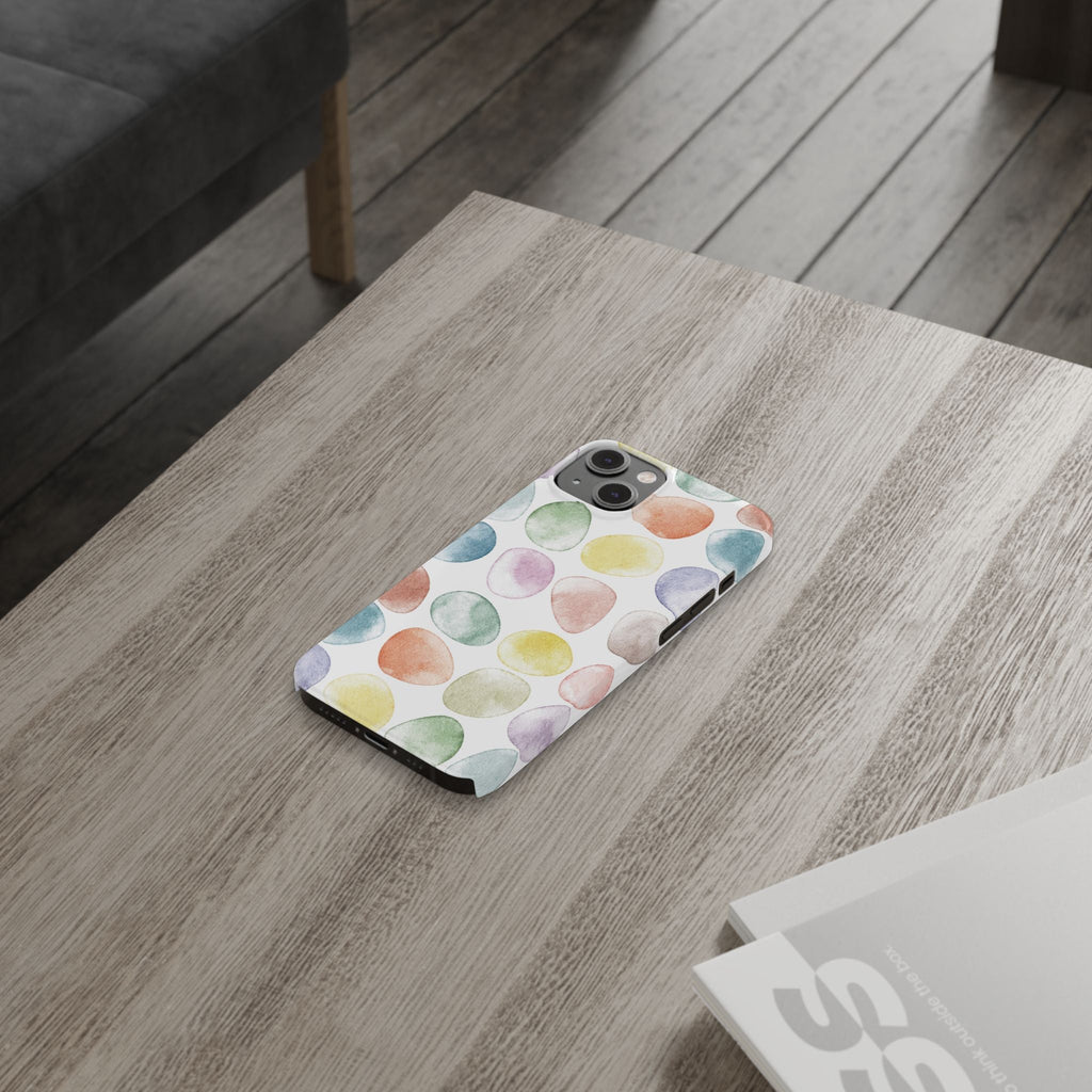 Colorful Watercolor Organic Circle Phone Cases