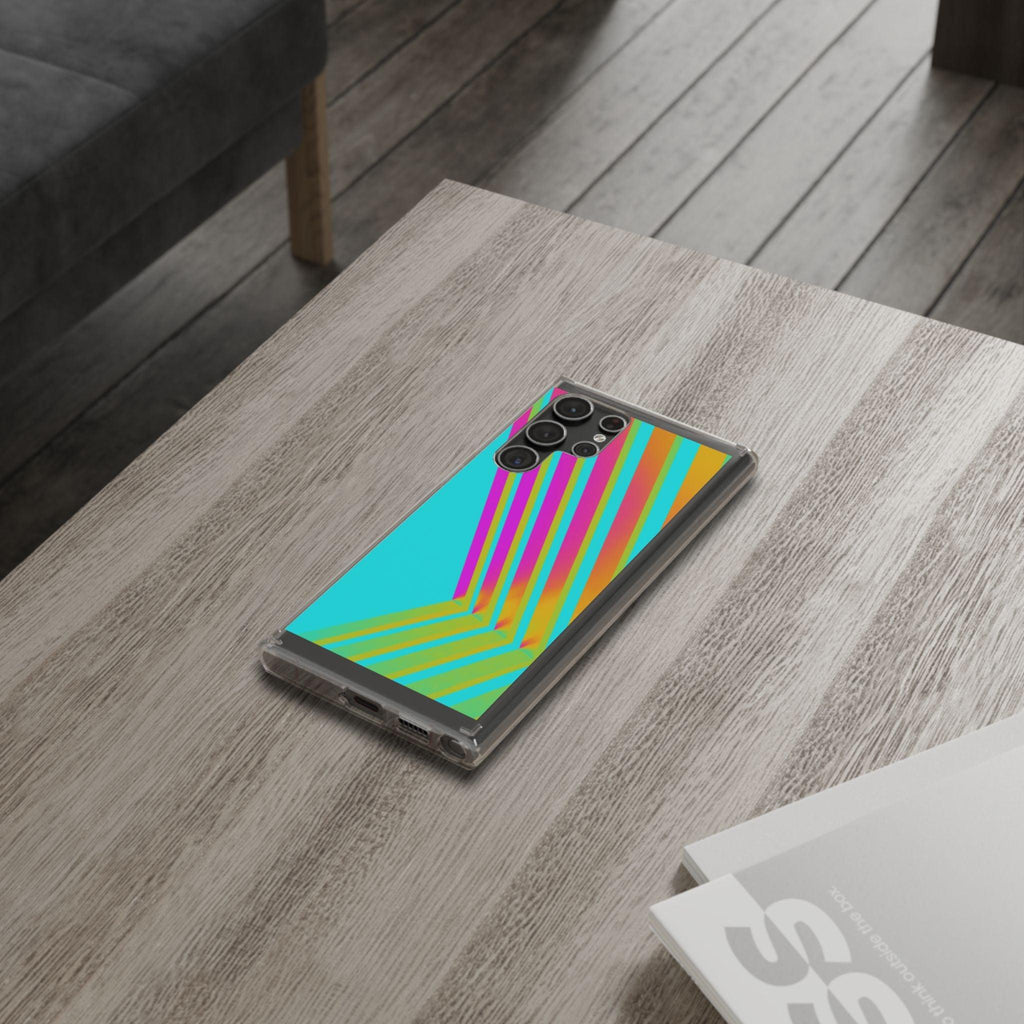 Abstract Pattern With Vibrant Color Clear Cases