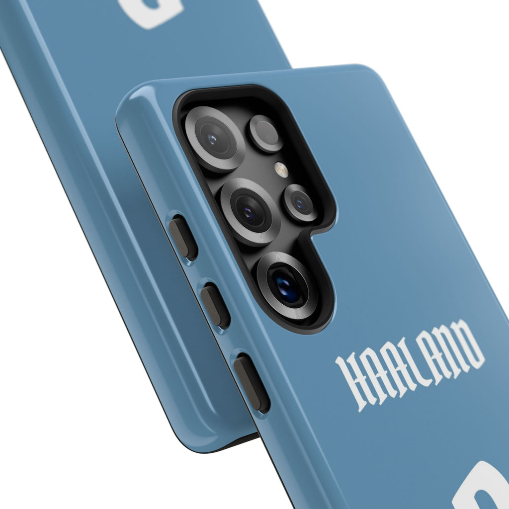 Erling Haaland PowerStrike – Rugged Dual-Layer Protection & Slim Profile | Compatible with iPhone 8 to 16 Pro Max & Samsung Galaxy S10 to S25 Ultra