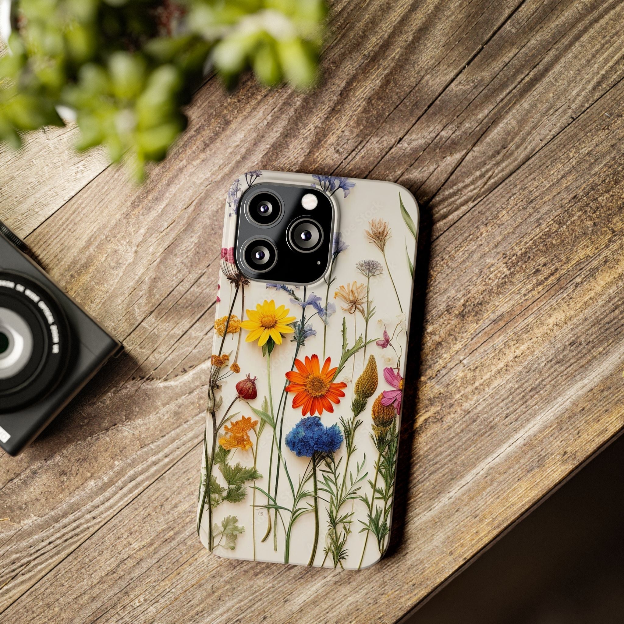 Floral Phone Cases, Pressed Flowers Design, iPhone 17 Case, Botanical Phone Accessories