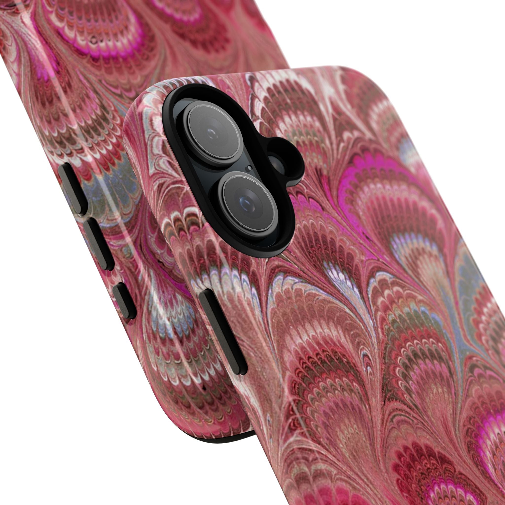 Shades of Pink Marbled Phone Case —  Dual Layer - Tough Protective Phone Cover