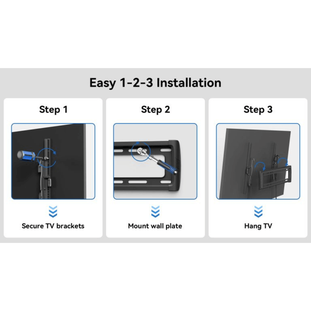 ErgoAV Large Tilt TV Mount with Level Adjust for 37" to 86" TVs