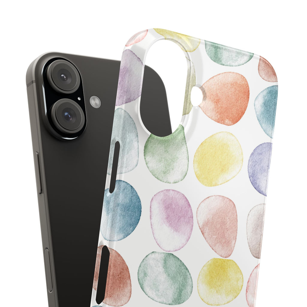 Colorful Watercolor Organic Circle iPhone 17 + many models Phone Cases