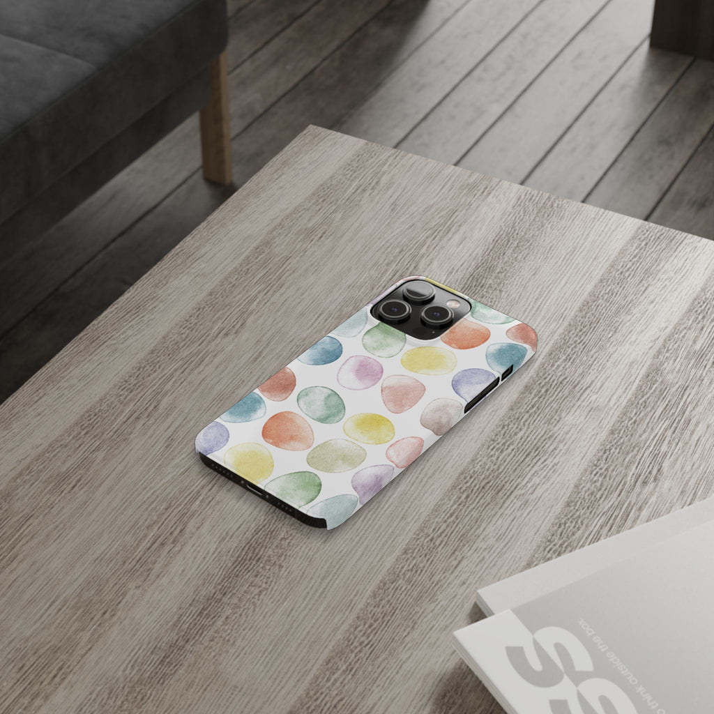 Colorful Watercolor Organic Circle Phone Cases