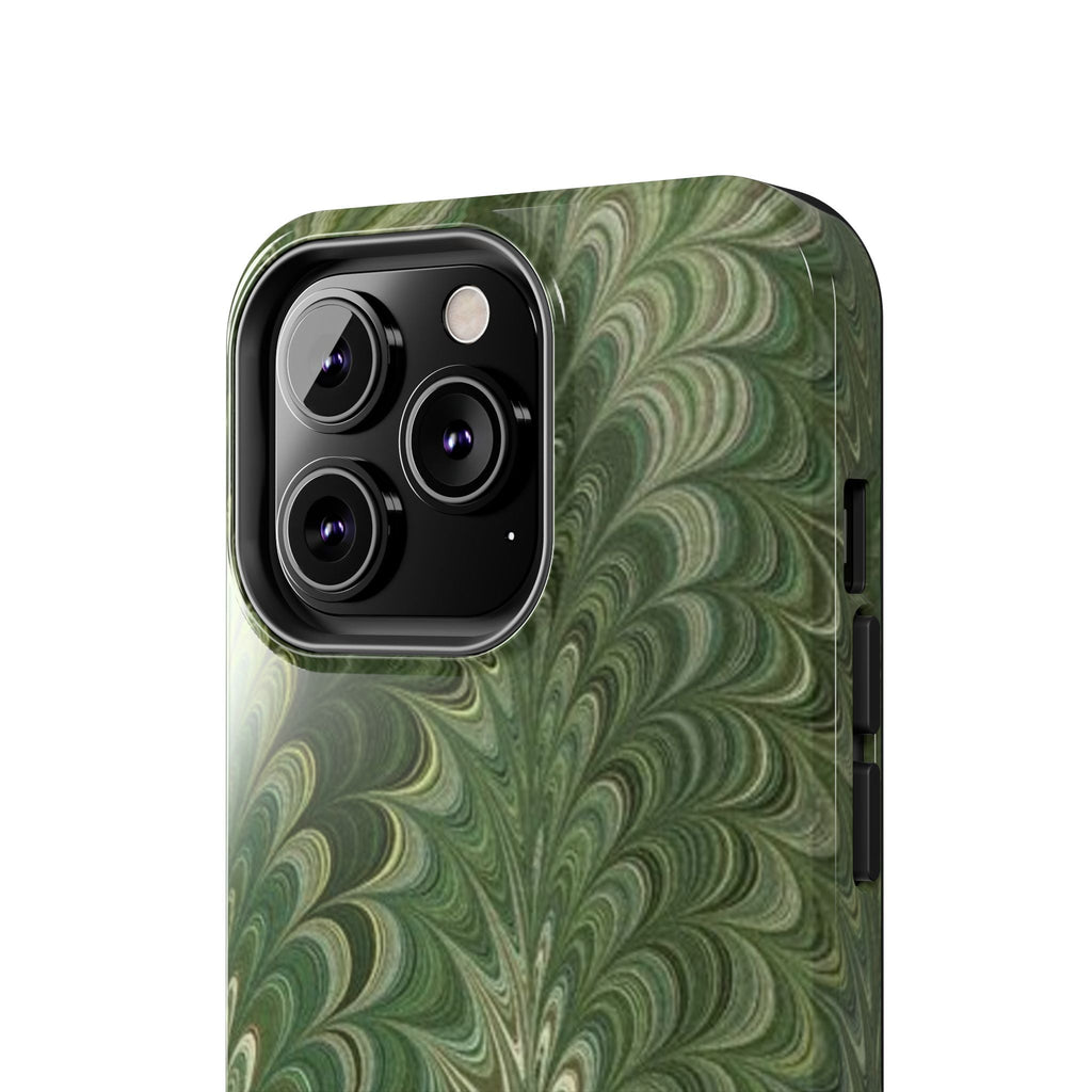Deep Green Marble Italian Durable Phone Case