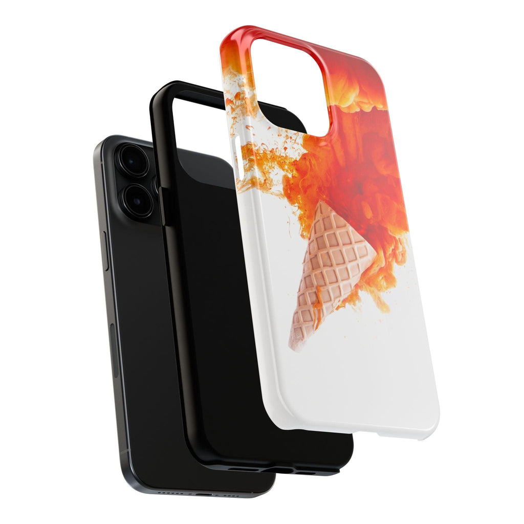 Ice Cream With Flame Of Colors Tough Phone Cases