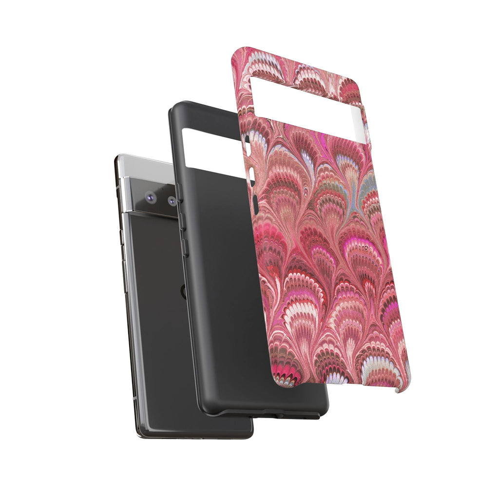 Shades of Pink Marbled Phone Case —  Dual Layer - Tough Protective Phone Cover