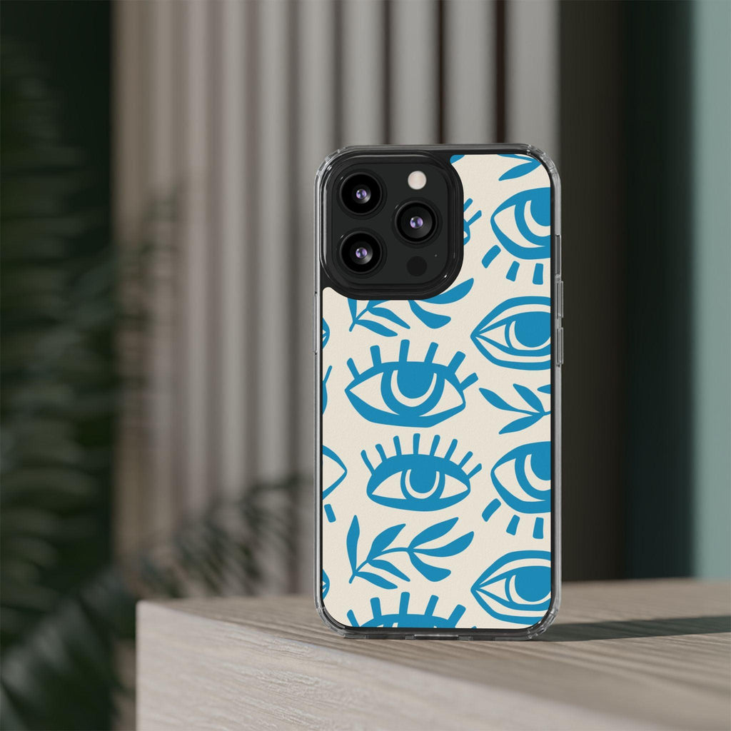 Eyes And Leaves  Pattern Clear Cases