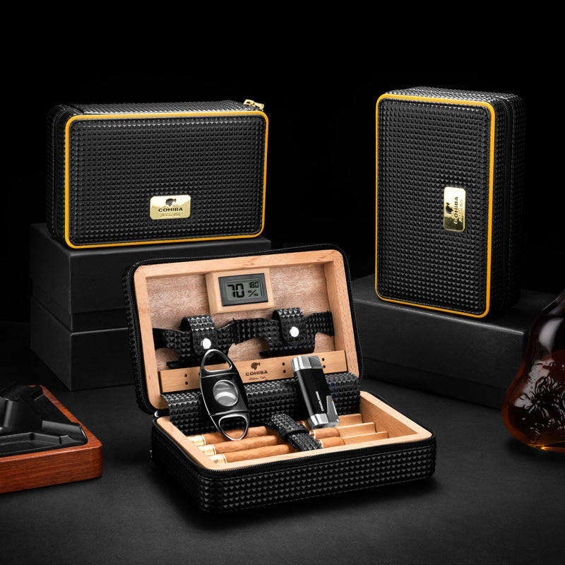 Cigar Box Mellow Cedar Wood Cuban Cigar Smoking Set