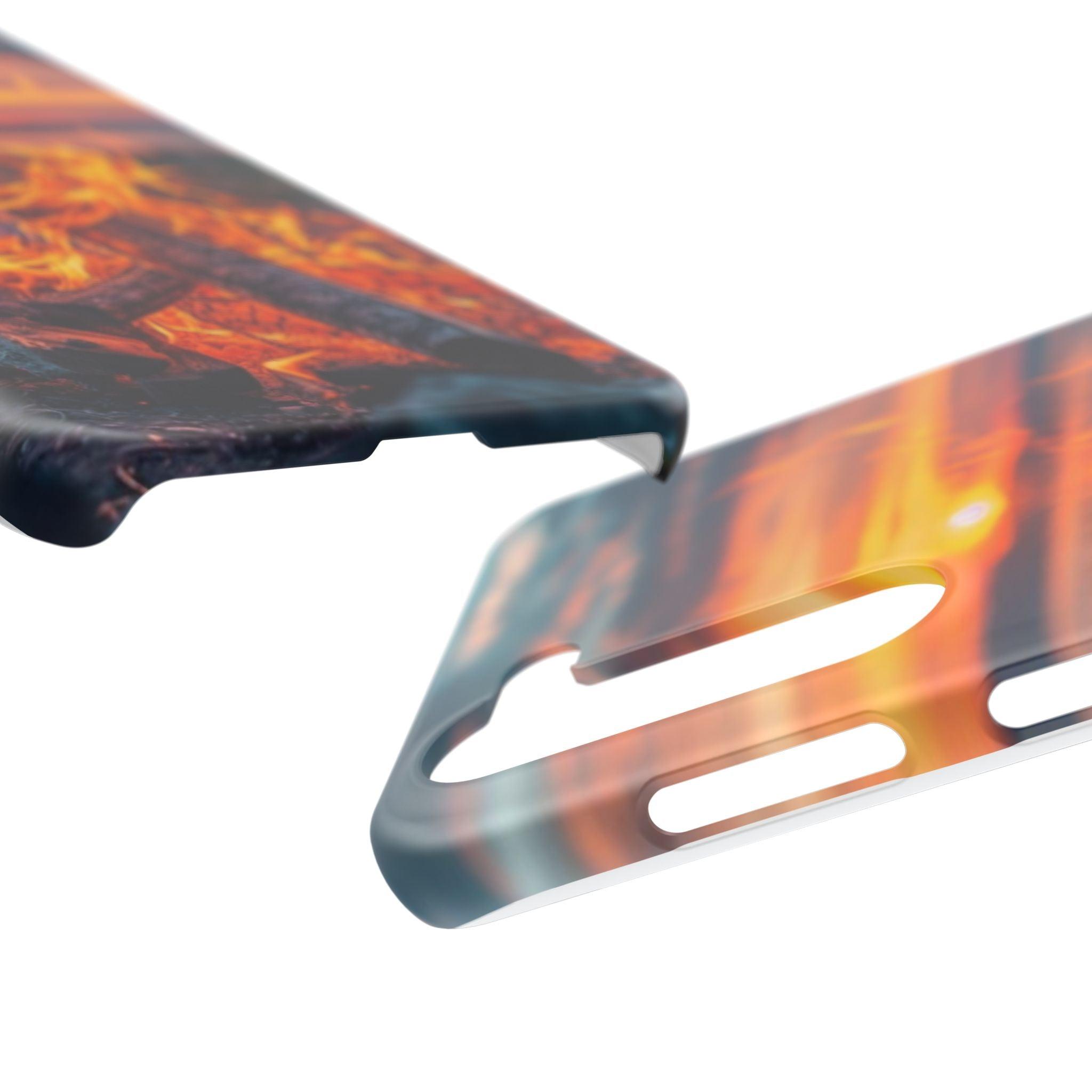 Woodland Fire Phone Case – Warmth of Nature’s Blaze on Your Device