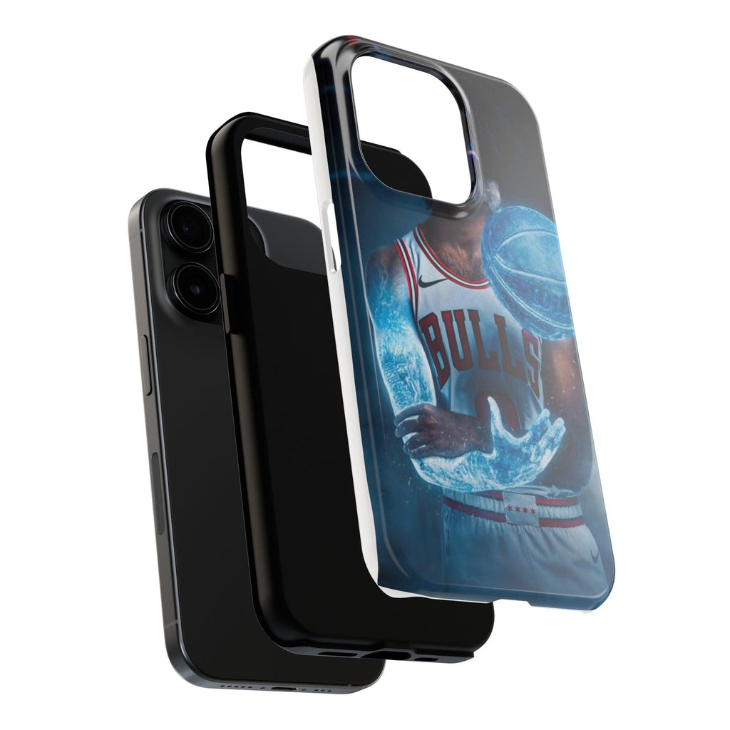 Coby White Chicago Bulls NBA Basketball Printed Tough Phone Case for iPhone & Samsung Galaxy - Dynamic Player Action Design