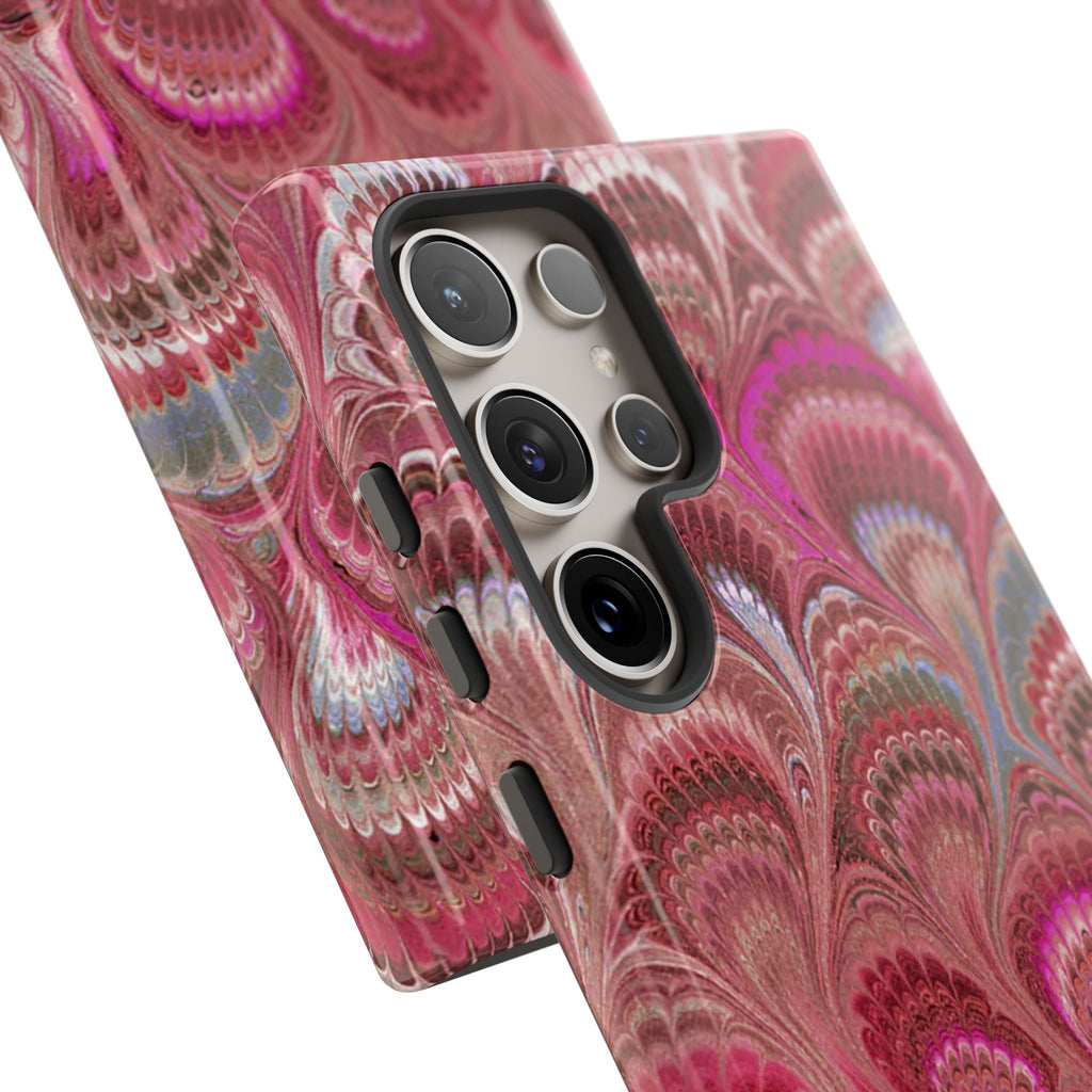 Shades of Pink Marbled Phone Case —  Dual Layer - Tough Protective Phone Cover