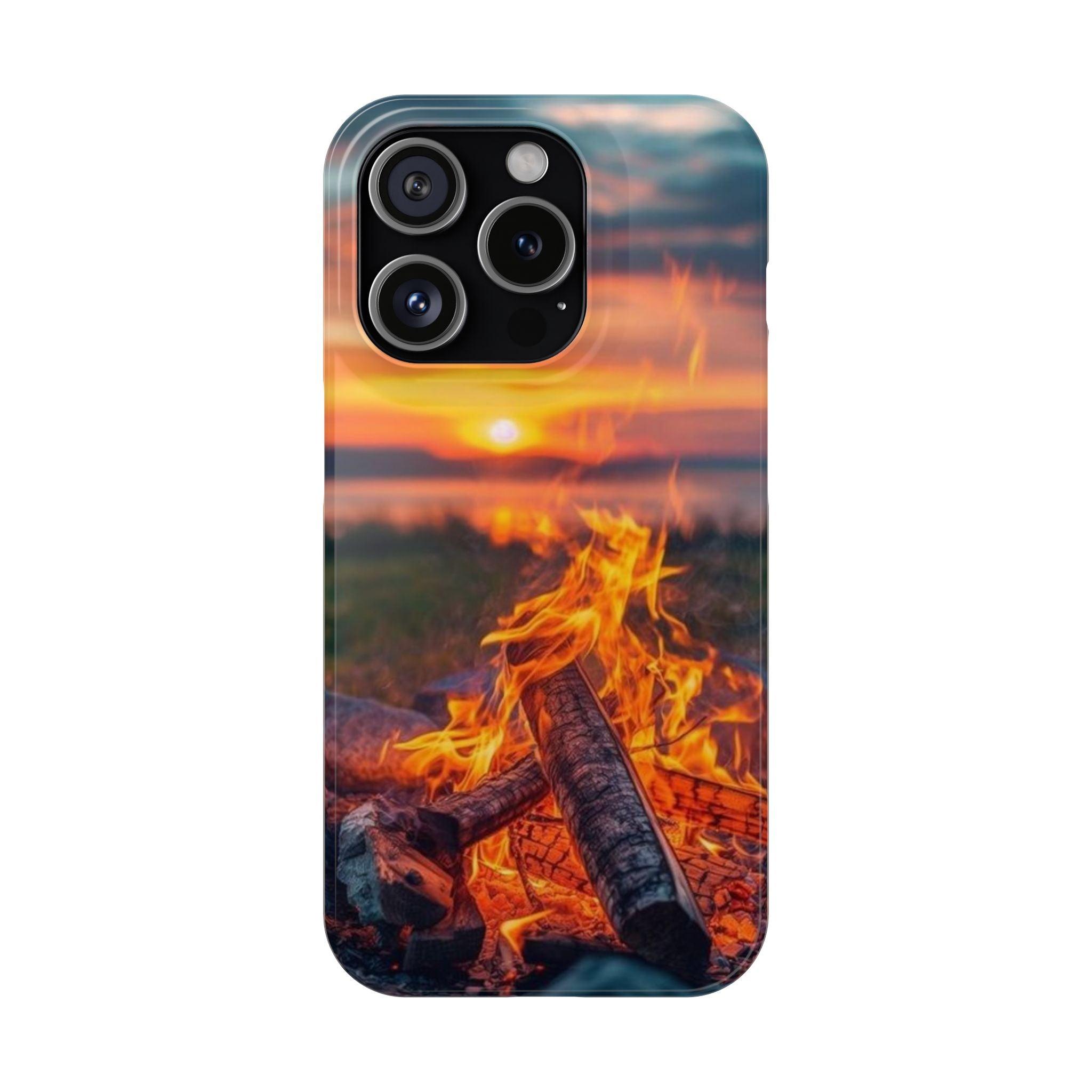 Woodland Fire Phone Case – Warmth of Nature’s Blaze on Your Device