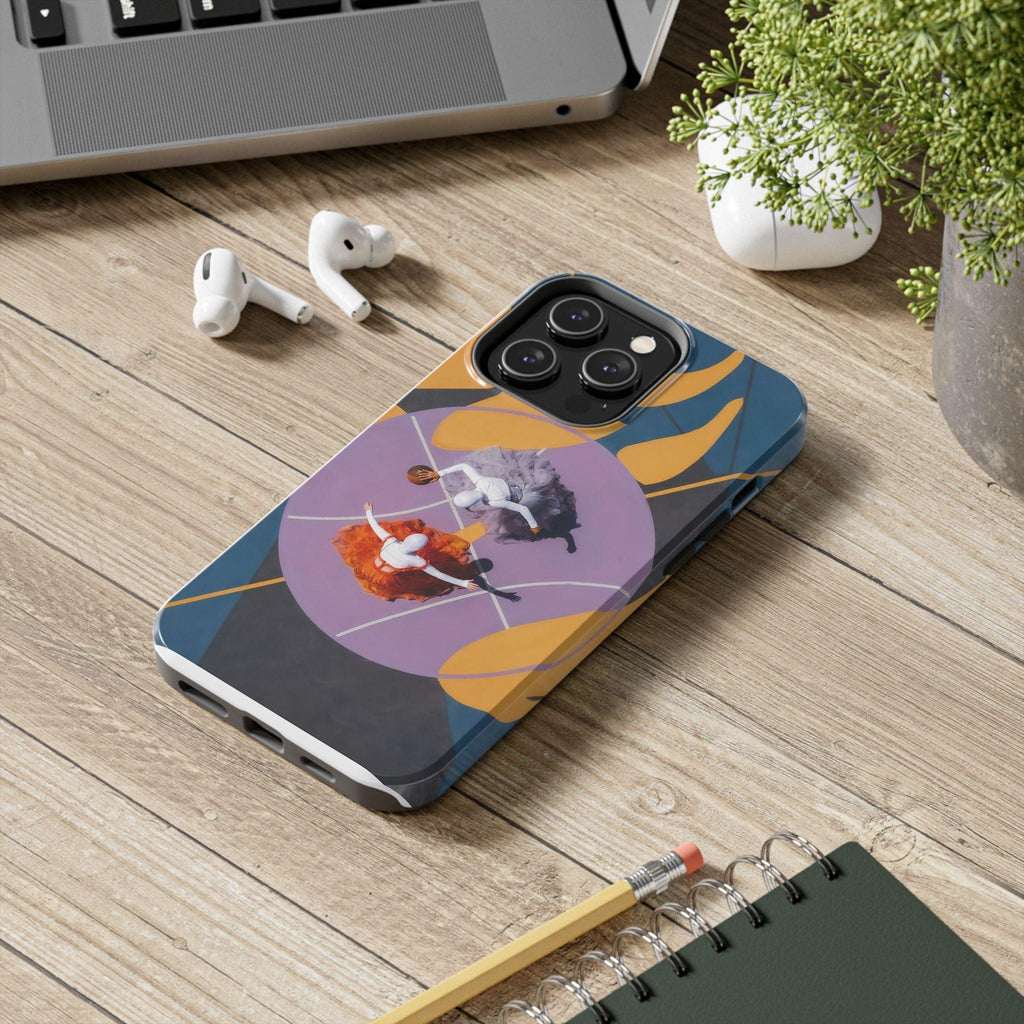 Two Womens Play basket ball Tough Phone Cases