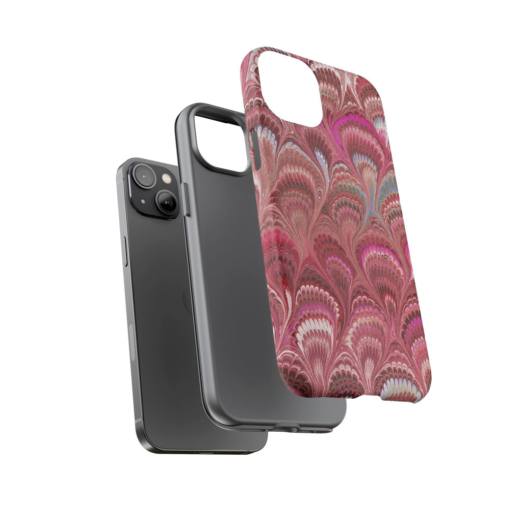 Shades of Pink Marbled Phone Case —  Dual Layer - Tough Protective Phone Cover
