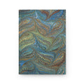 Vintage Italian Marbled Hardcover Journal - Blue and Green