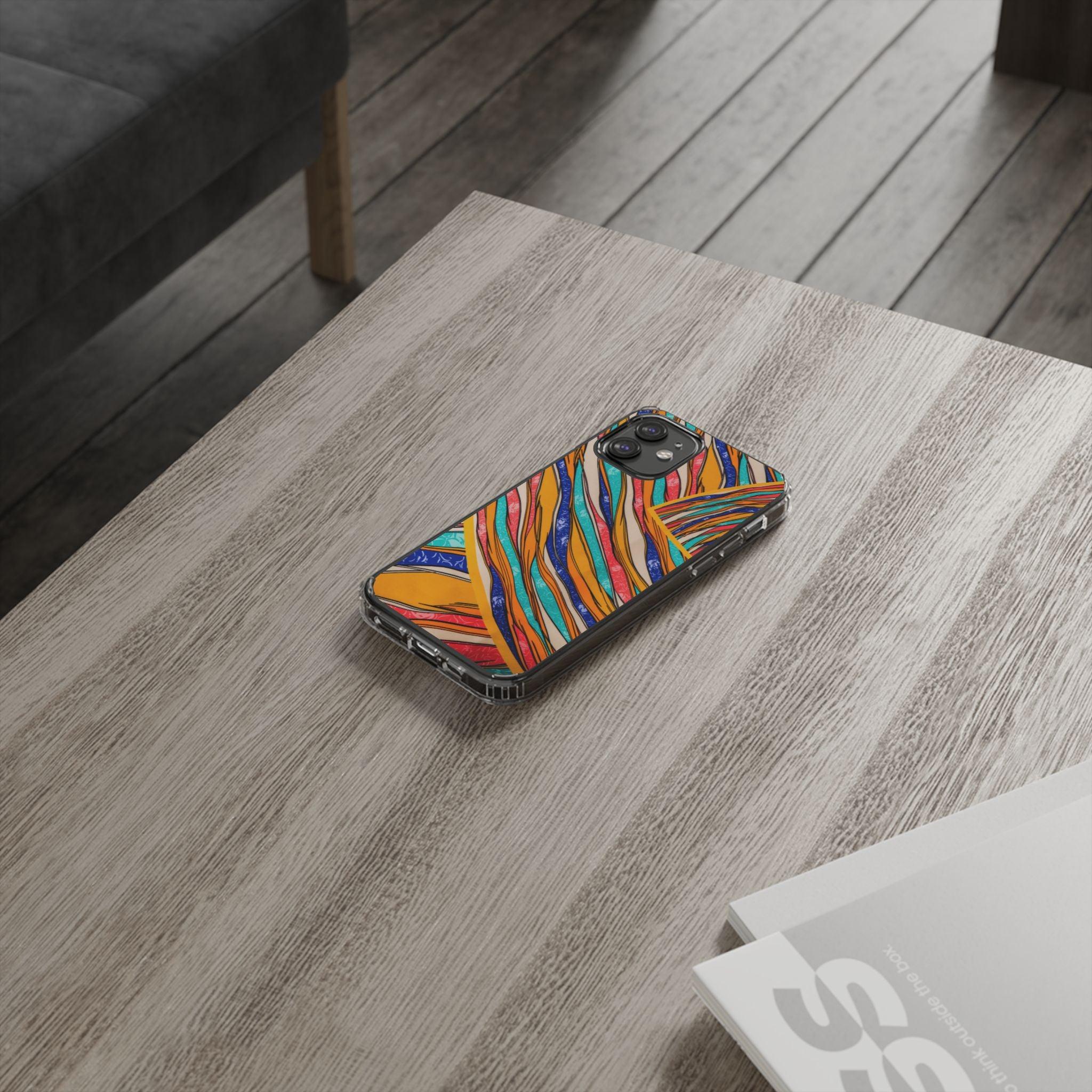 Clear Cases Stripes of  Powerful Colors