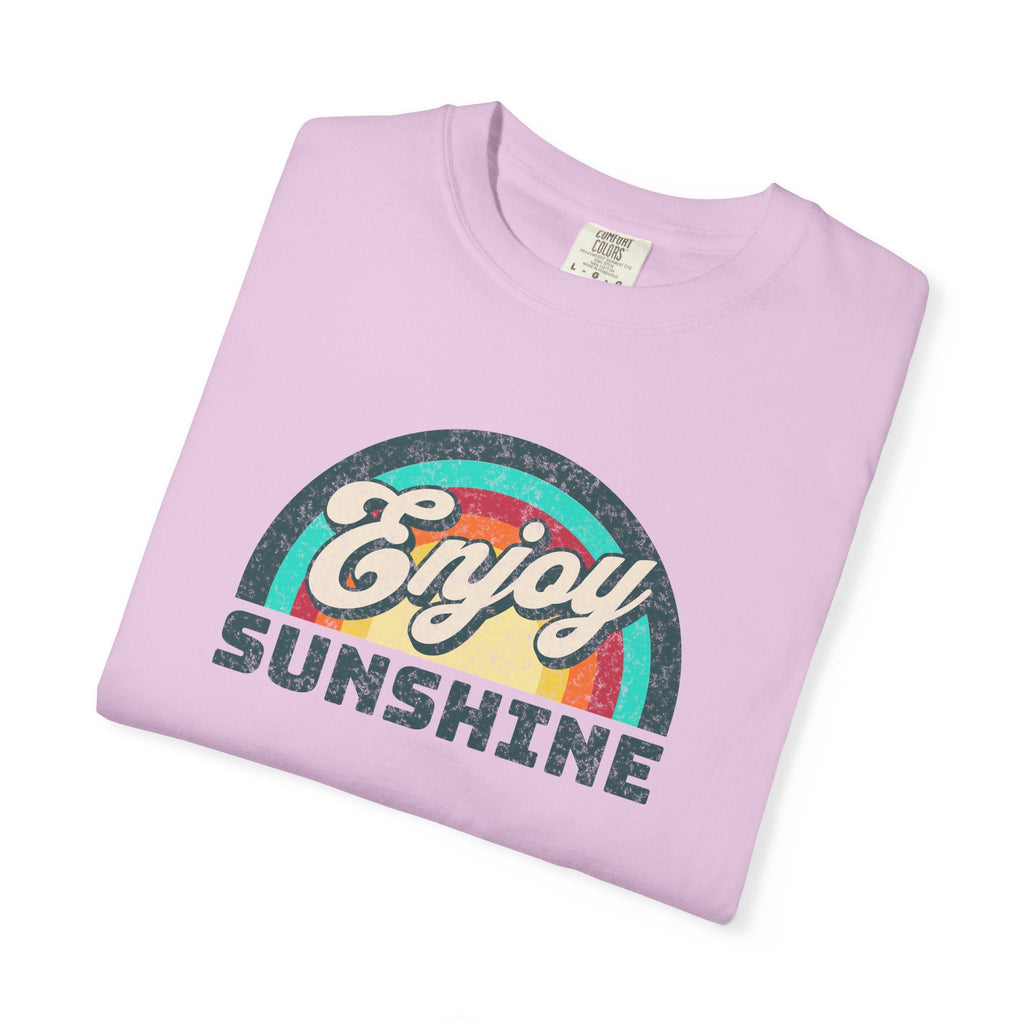 Unisex Garment-Dyed T-Shirt - Enjoy Sunshine Ring-Spun Cotton - DipaliZ