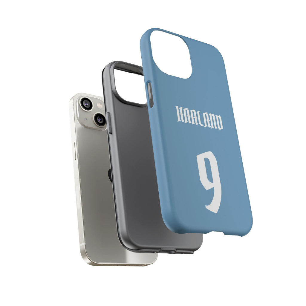 Erling Haaland PowerStrike – Rugged Dual-Layer Protection & Slim Profile | Compatible with iPhone 8 to 16 Pro Max & Samsung Galaxy S10 to S25 Ultra