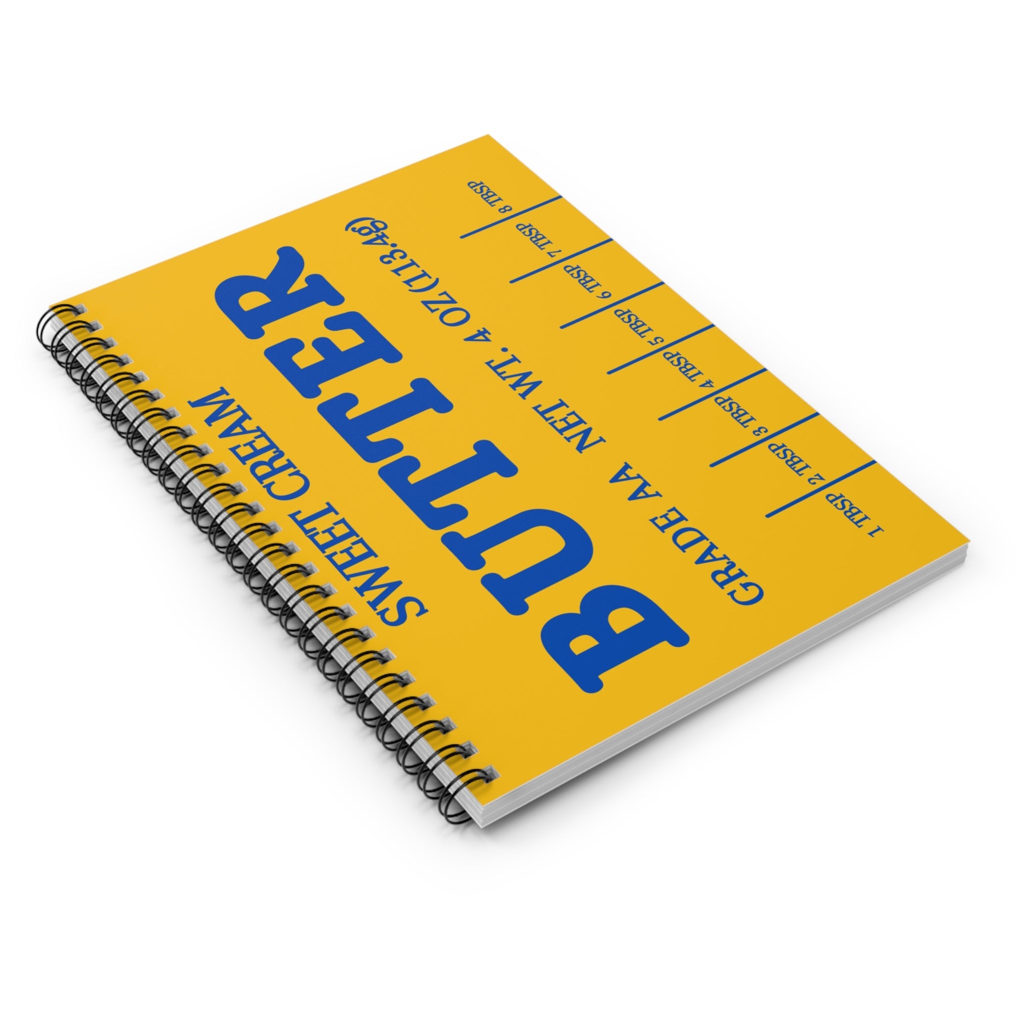Butter Retro Yellow Notebook - Ruled Line Journal