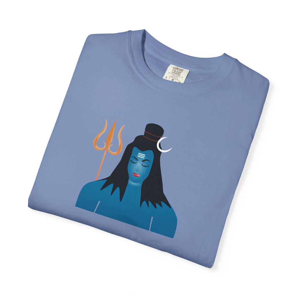 Lord Shiva Cotton T-Shirt - Garment Dyed Comfort Tee - DipaliZ