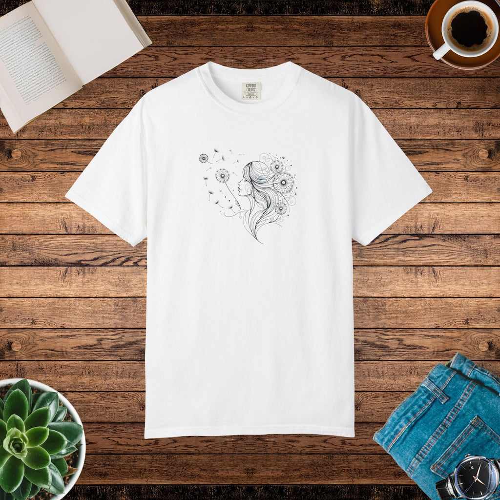 Woman and Dandelions Dreams Comfort Tee - Unisex - DipaliZ