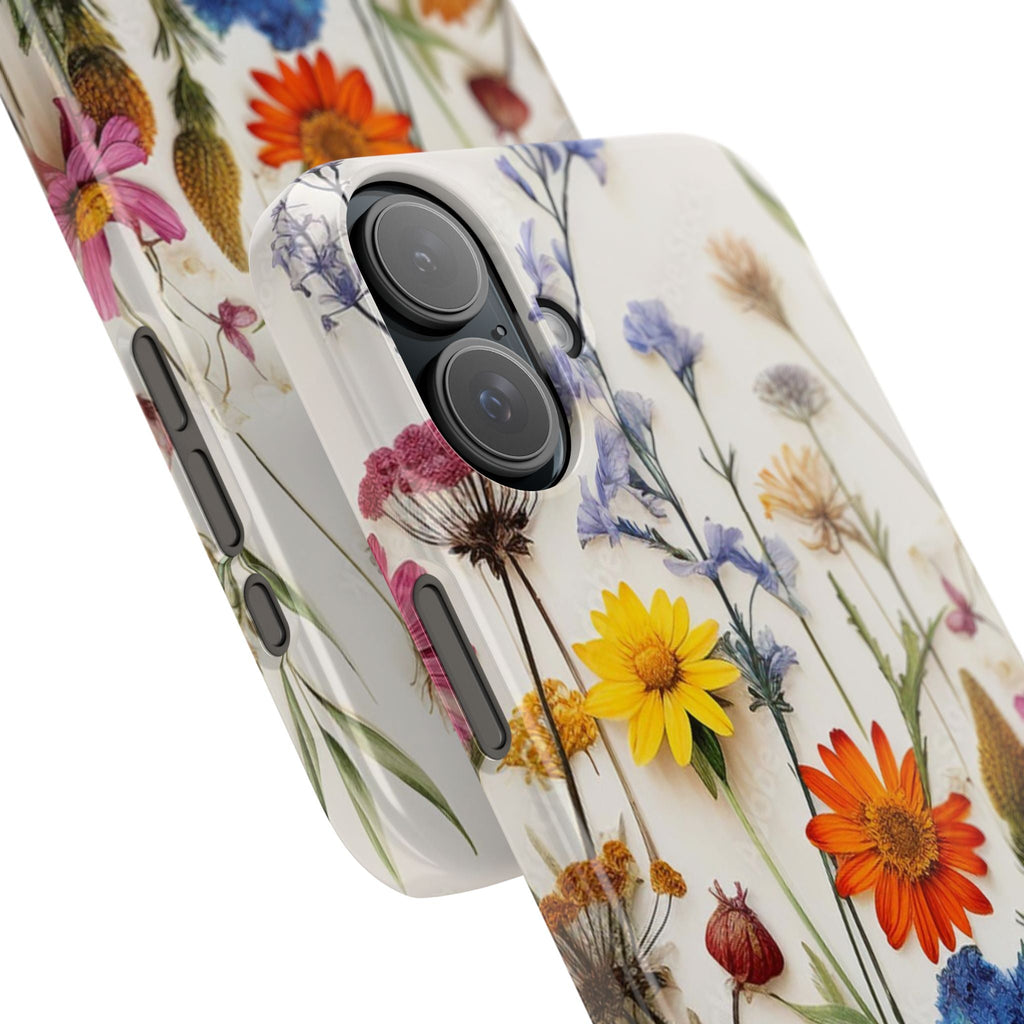 Floral Phone Cases, Pressed Flowers Design, iPhone 17 Case, Botanical Phone Accessories