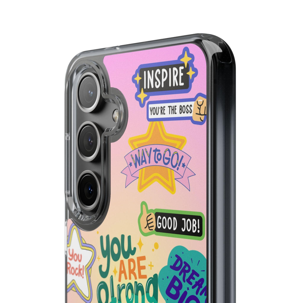 Motivational Stickers Clear Case