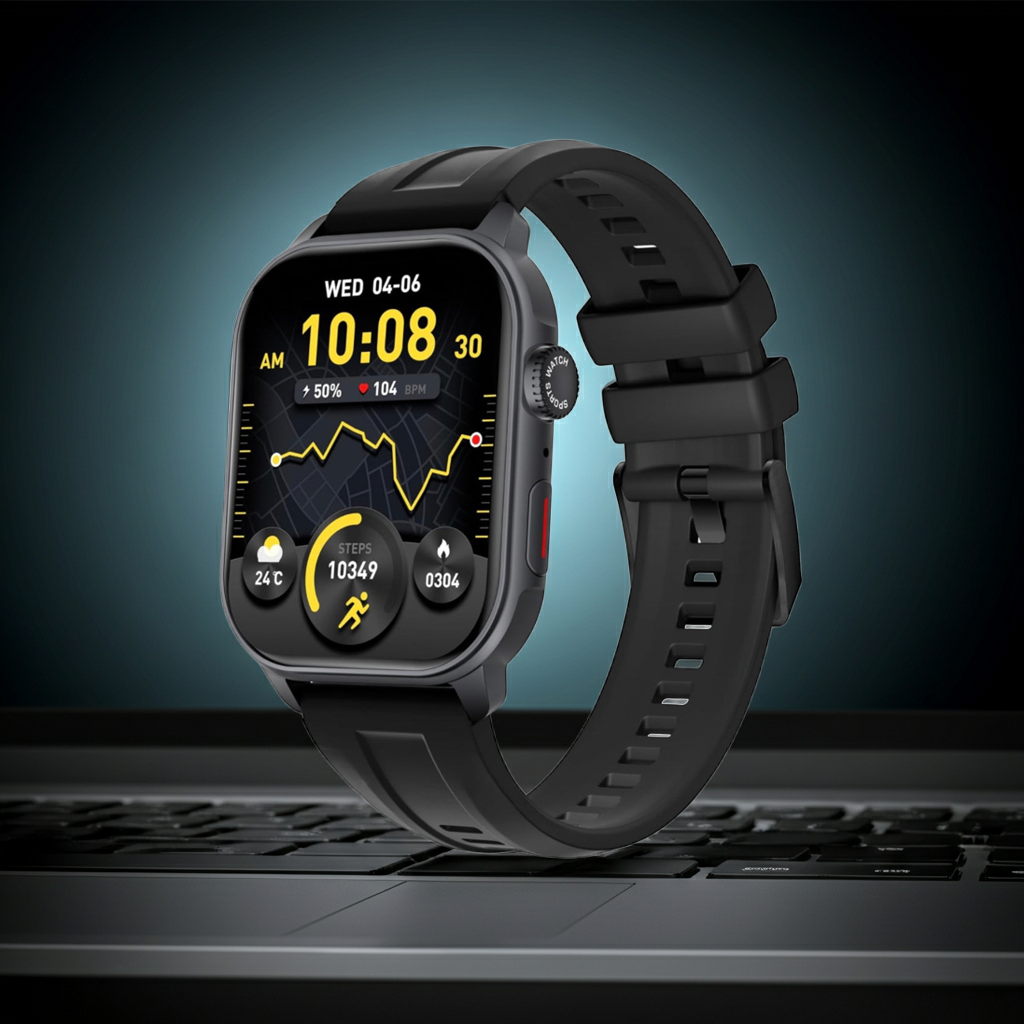 GPS Smartwatch with AMOLED Display, Call Support, Waterproof, for iOS & Android