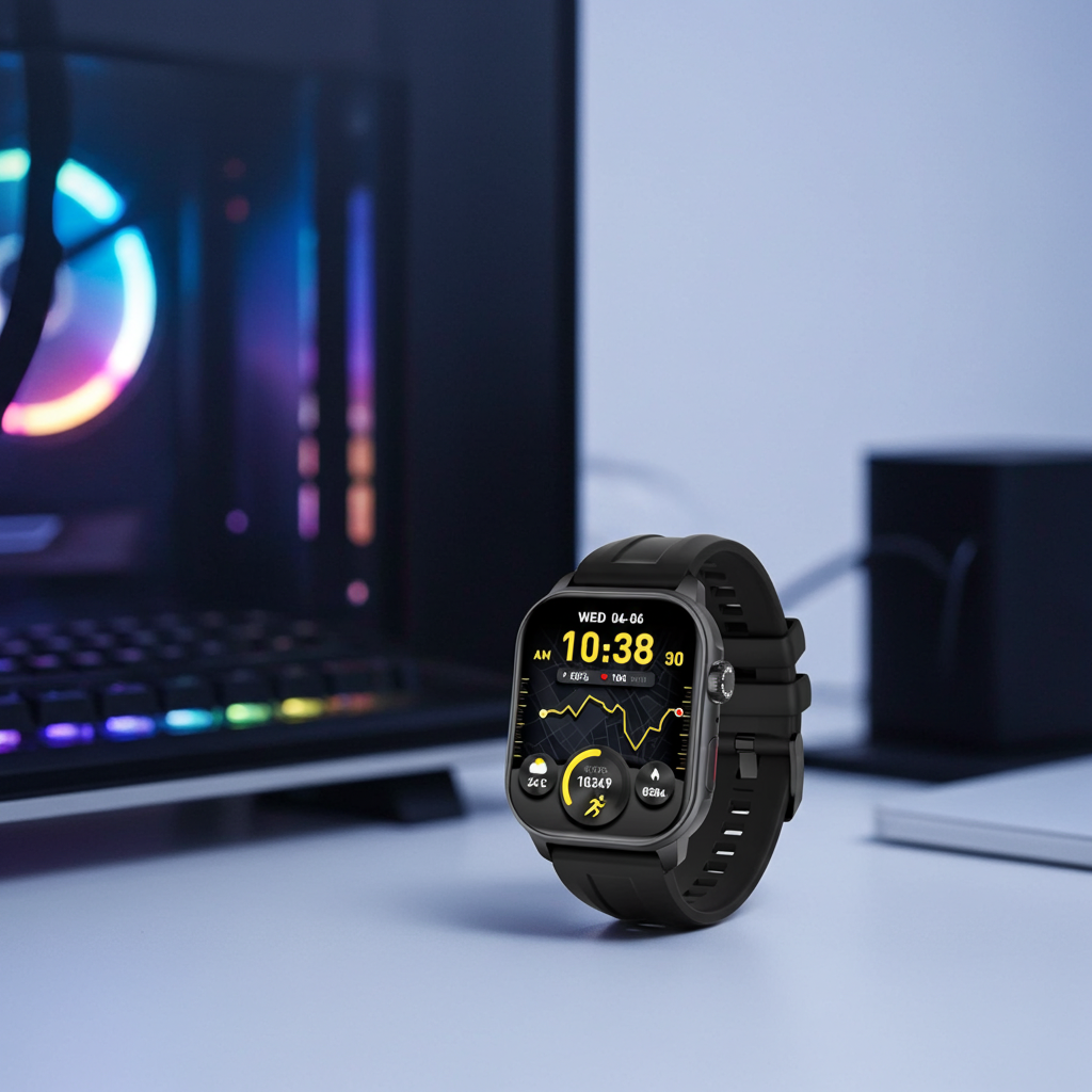 GPS Smartwatch with AMOLED Display, Call Support, Waterproof, for iOS & Android