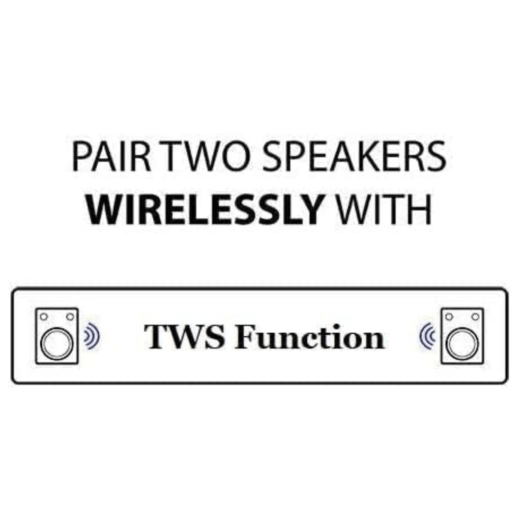 Norcent 12" Portable Wheeled Bluetooth Speaker w Microphone and Flashing Lights