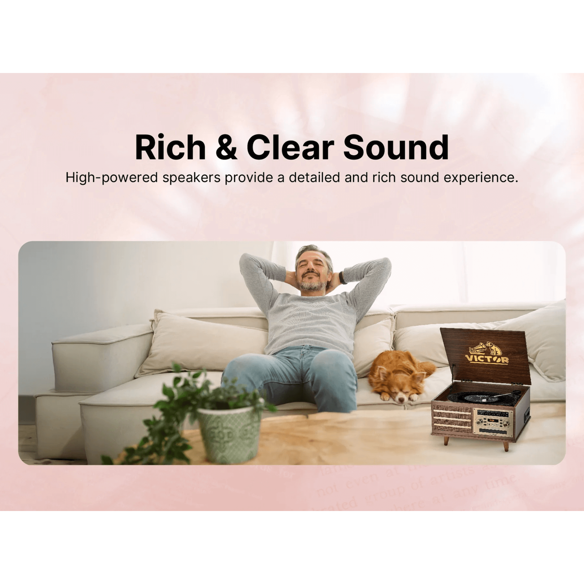Victor Monroe 8-in-1 Music Center