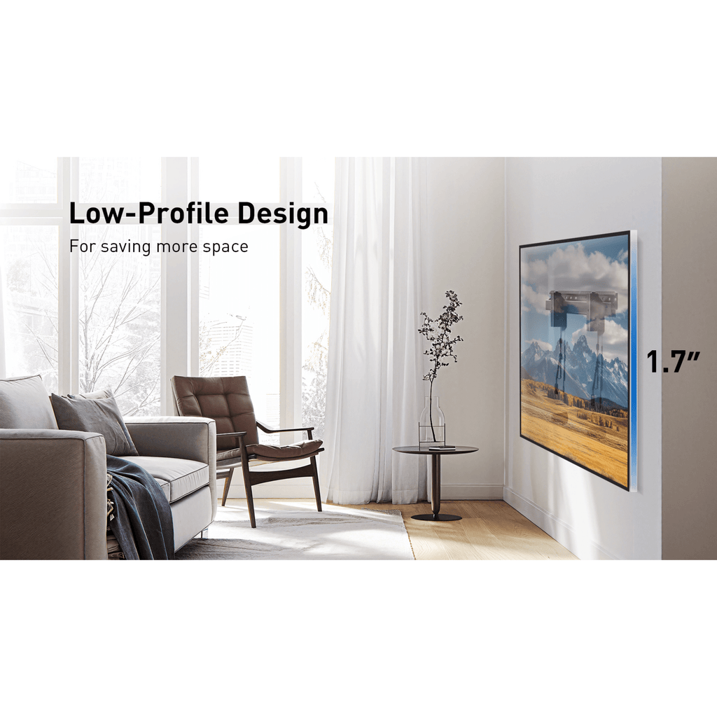 ErgoAV Large Low Profile Fixed Mount for 42" to 90" TVs