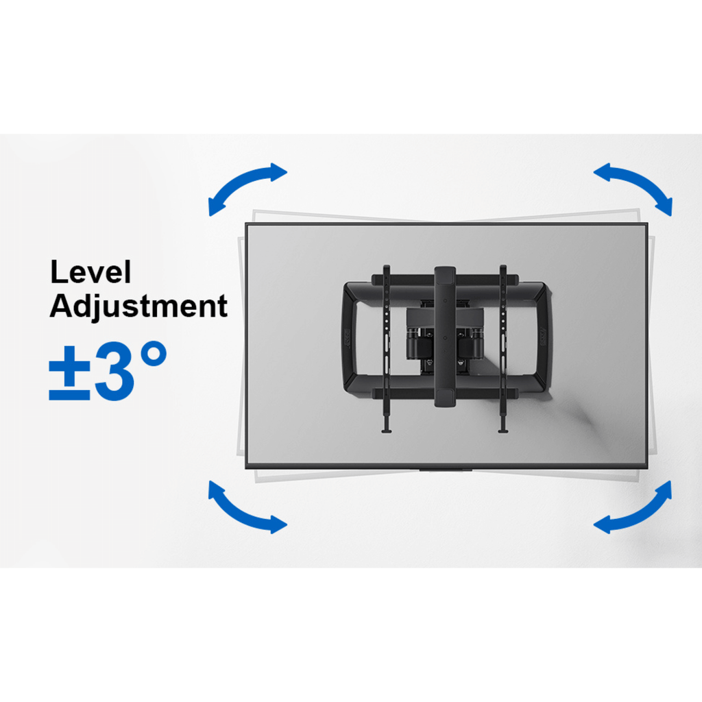 ErgoAV Motion Mount with Dual Arms and IsoTILT Technology for TVs 39" to 65"
