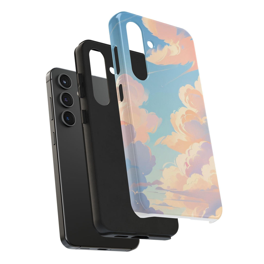Samsung Tough Phone Case Blue Sky And Clouds