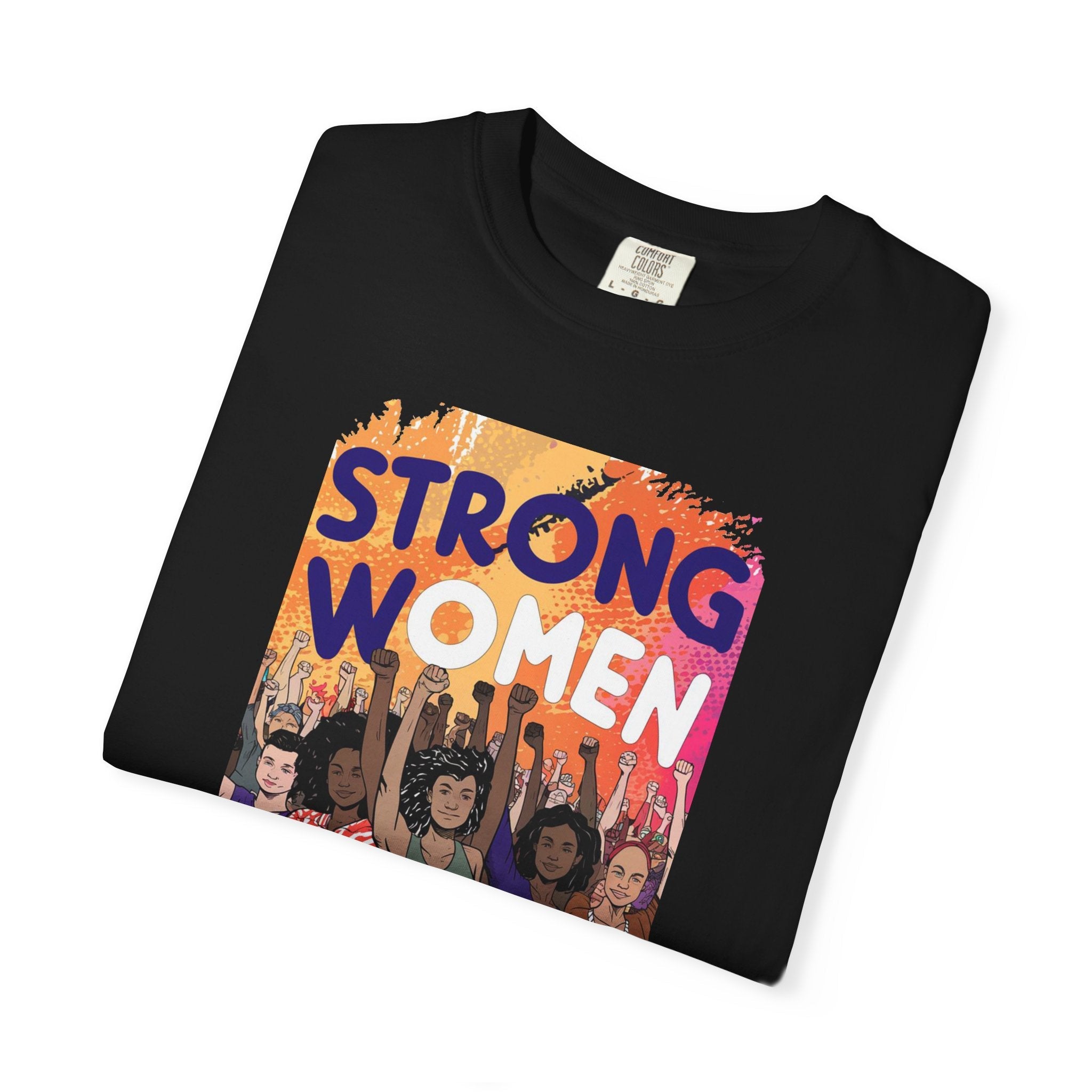 Strong Women Strong World Cotton Tee - Unisex Comfort - DipaliZ