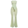 Tube Top High Waist Slim-fit Pants Suit Women