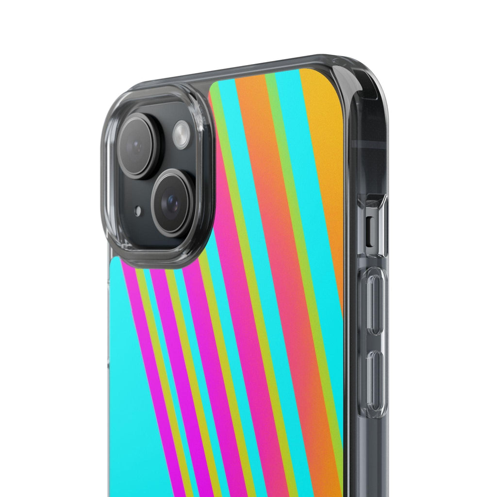 Abstract Pattern With Vibrant Color Clear Cases