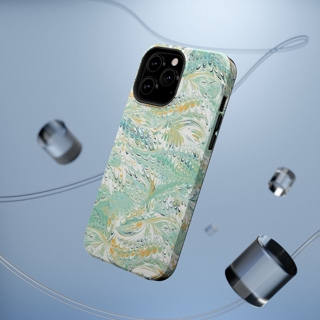Mint Green Marbled Swirl Phone Case - Dual Layer