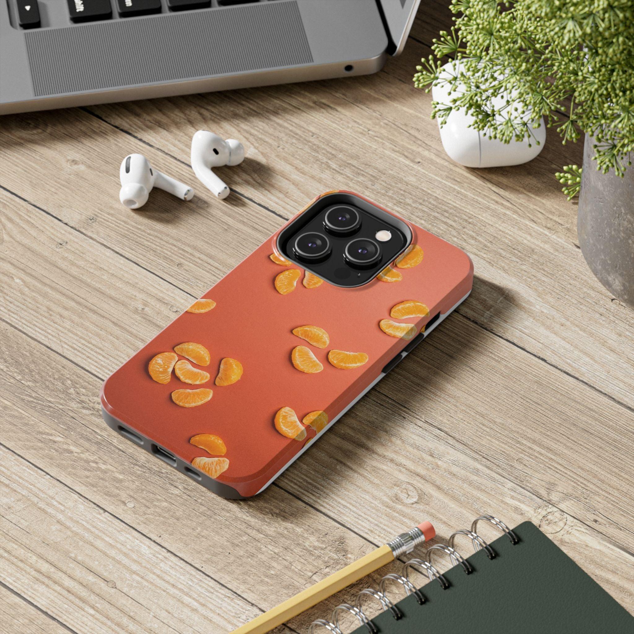 Peal Oranges printed Tough Phone Cases