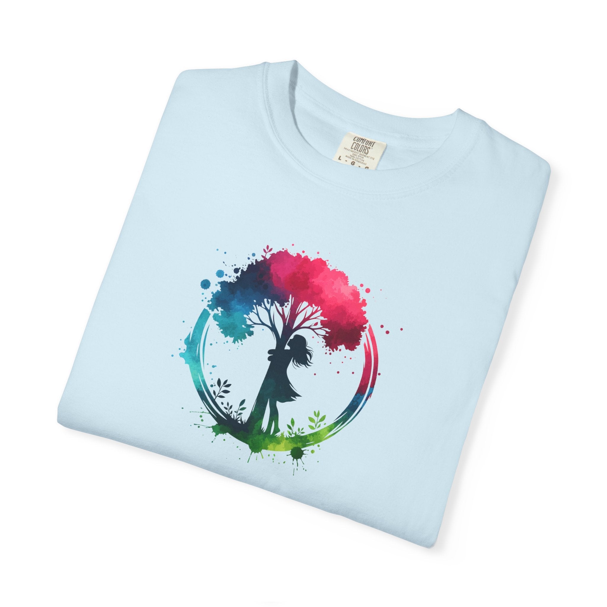 Girl Hugging Tree Tee - World Environment Day - DipaliZ