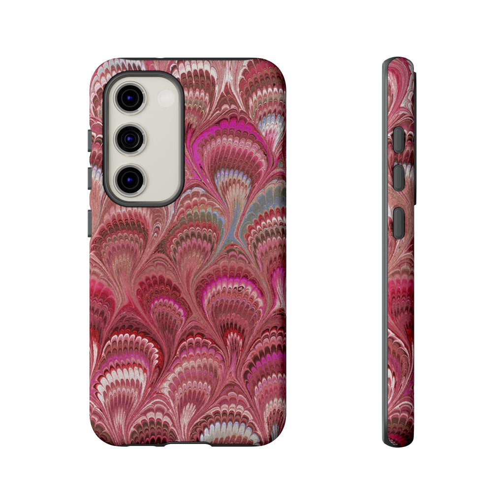 Shades of Pink Marbled Phone Case —  Dual Layer - Tough Protective Phone Cover