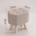 Nordic Solid Wood Household Fabric Bench And Coffee Table Stool