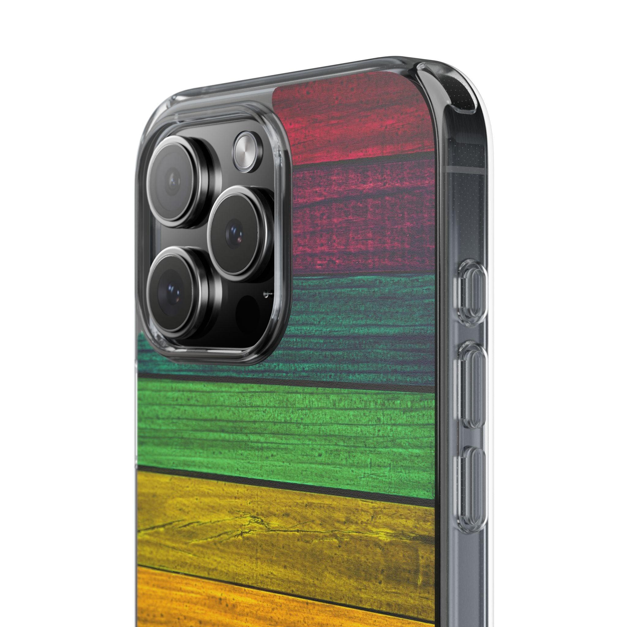 Rainbow On Woods Clear Cases