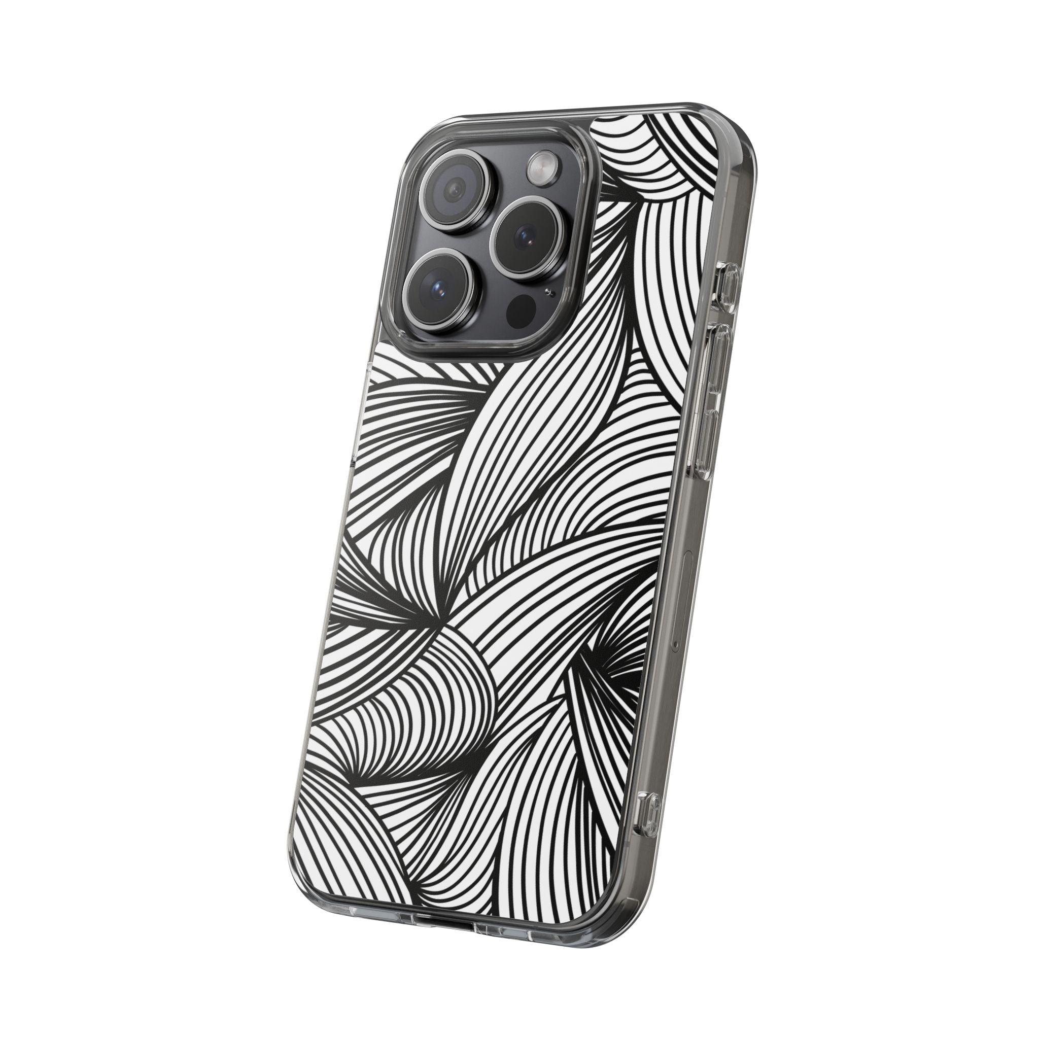 Black and White Illusion Clear Cases