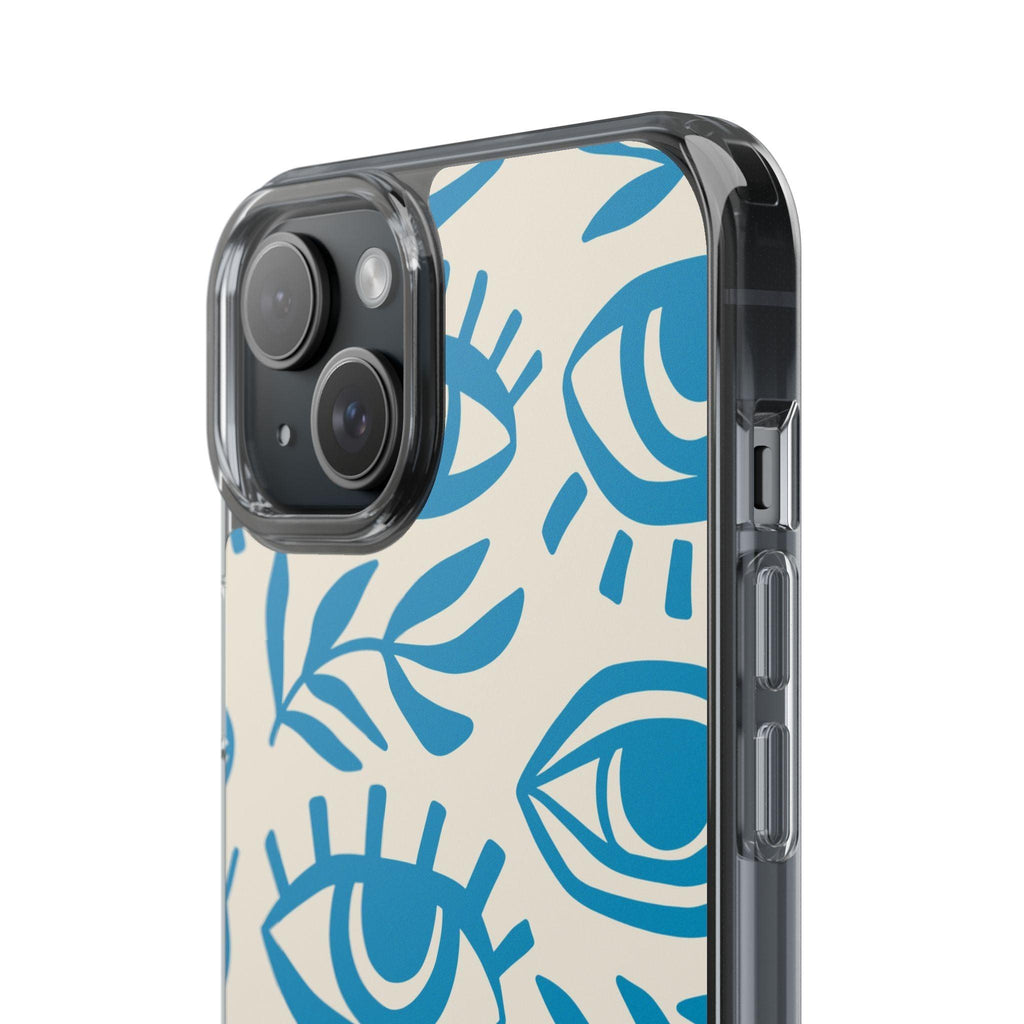 Eyes And Leaves  Pattern Clear Cases