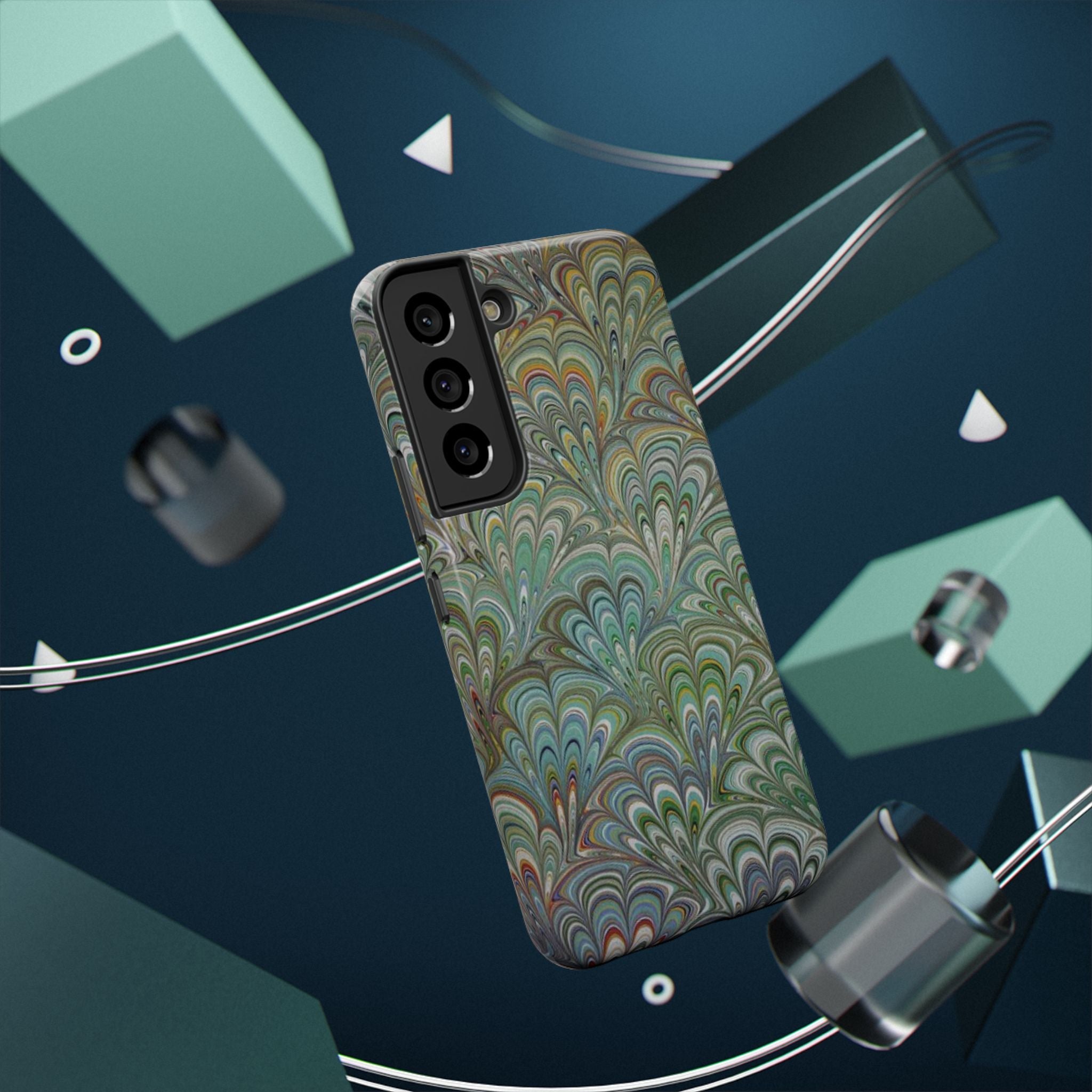 Italian Peacock Green Highly Durable Phone Case for Apple + Samsung